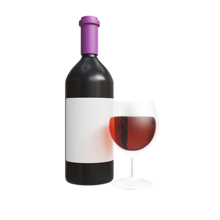 Glas Wein  3D Icon