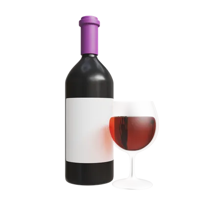 Glas Wein  3D Icon
