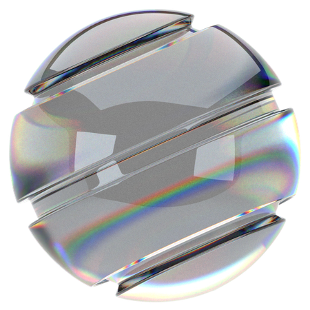 Glass Abstract  3D Icon