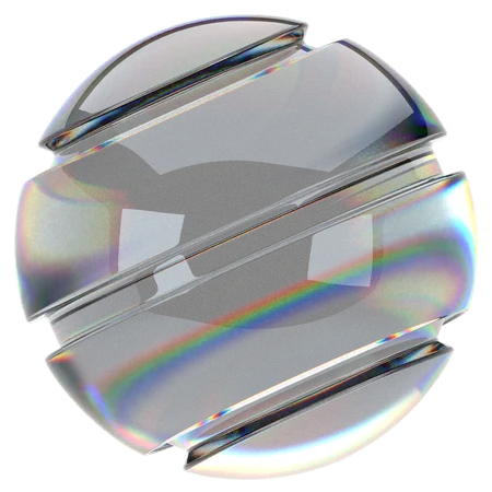 Glass Abstract  3D Icon