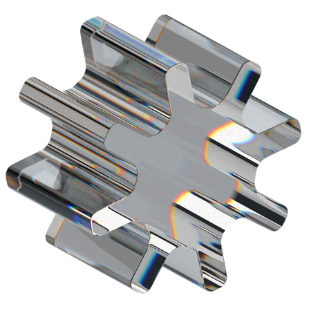 Glass Abstract  3D Icon