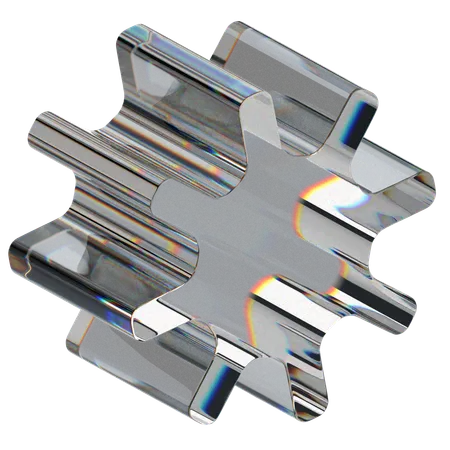 Glass Abstract  3D Icon