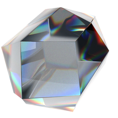 Glass Abstract  3D Icon