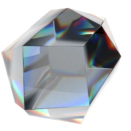 Glass Abstract  3D Icon