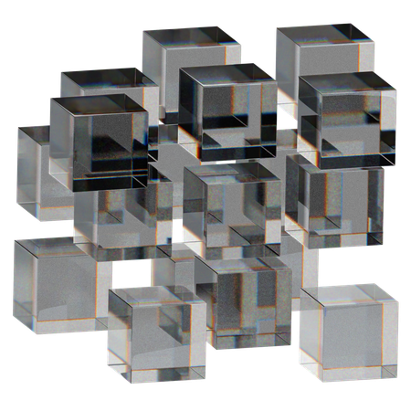 Glass Abstract  3D Icon