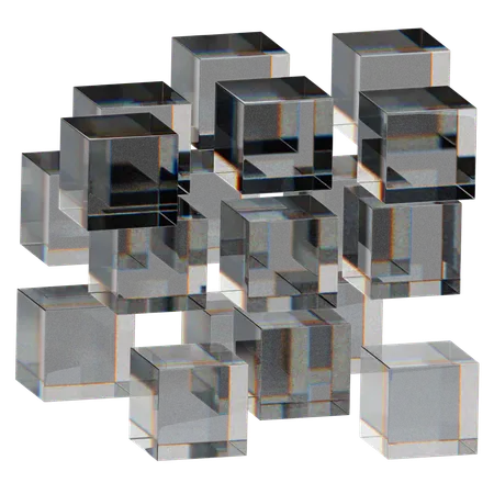 Glass Abstract  3D Icon