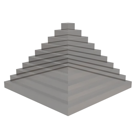 Glass Abstract Pyramid  3D Icon