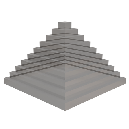 Glass Abstract Pyramid  3D Icon