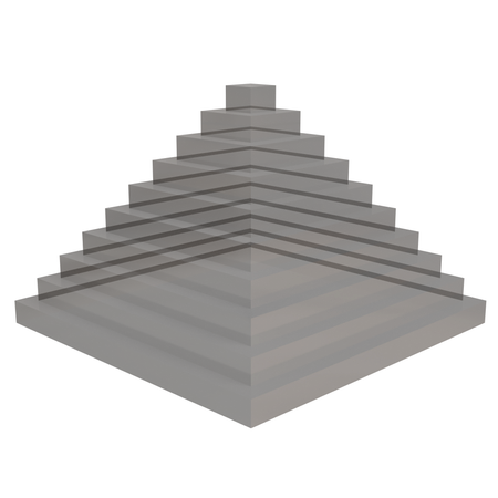 Glass Abstract Pyramid  3D Icon