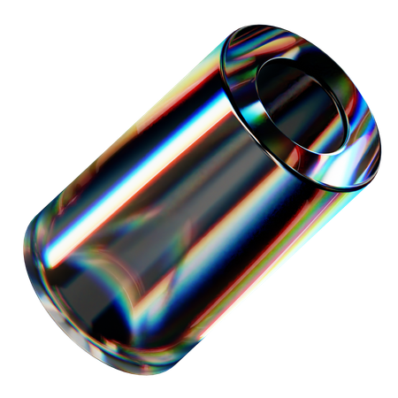 Glass Abstract Shape  3D Icon