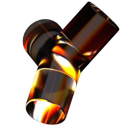 Glass Abstract Shape  3D Icon