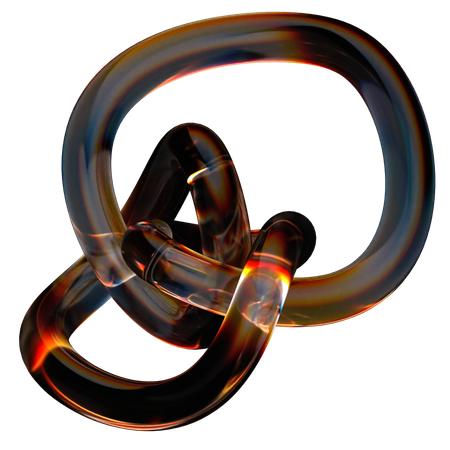 Glass Abstract Shape  3D Icon