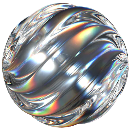 3 D Icon Of A Glass Abstract Object 3D Icon
