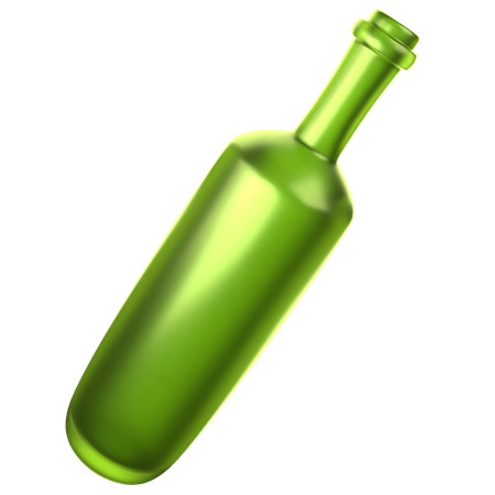 Glass Bottle  3D Icon