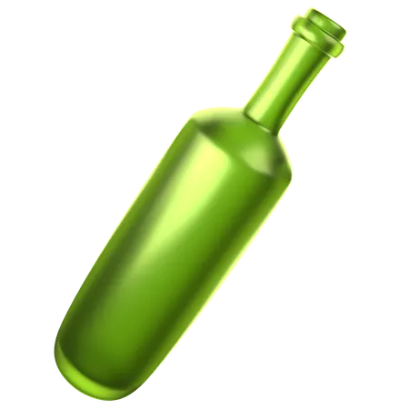 Glass Bottle  3D Icon