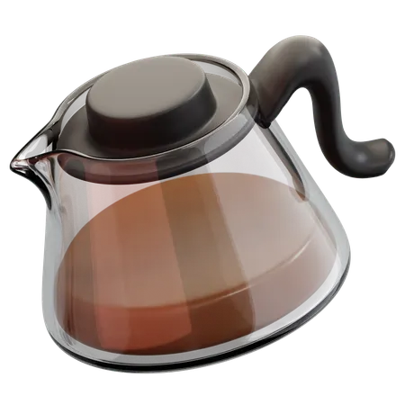 Glass Coffee Pot Server  3D Icon