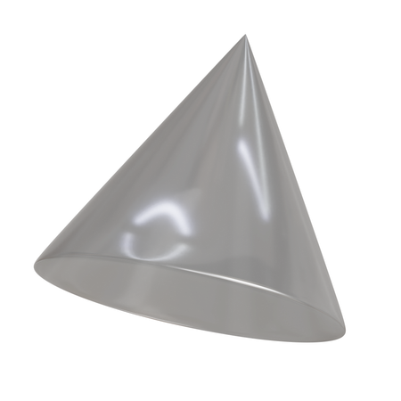 Glass Cone Abstract  3D Icon