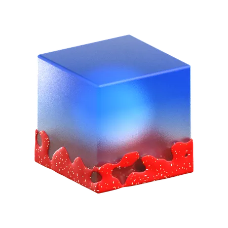 Glass Cube  3D Icon