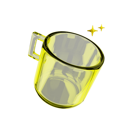 Glass Cup  3D Illustration