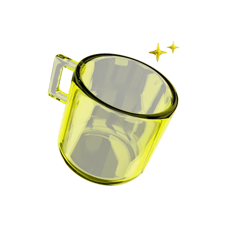 Glass Cup  3D Illustration