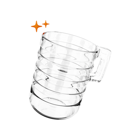 Glass Cup 3D Illustration