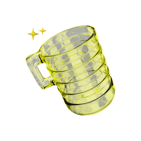 Glass Cup  3D Illustration