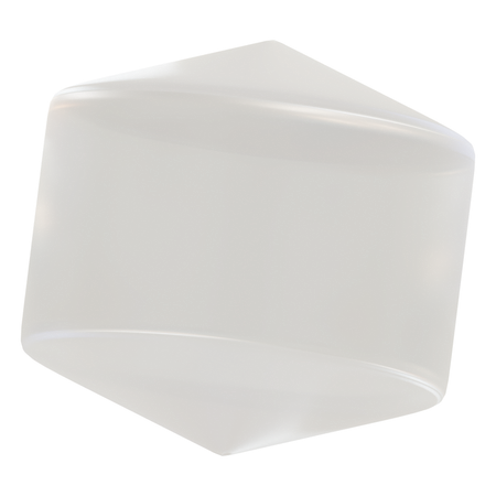 Glass Cylinder Abstract  3D Icon