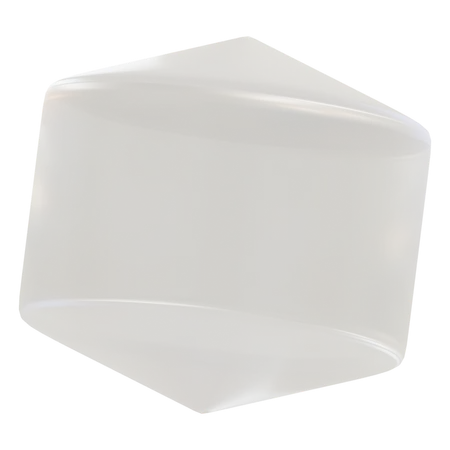 Glass Cylinder Abstract  3D Icon