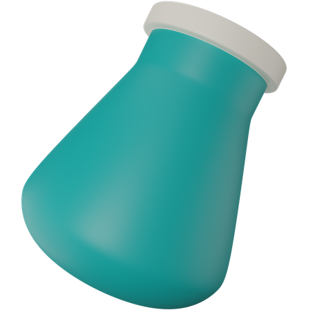 Glass Flask  3D Illustration