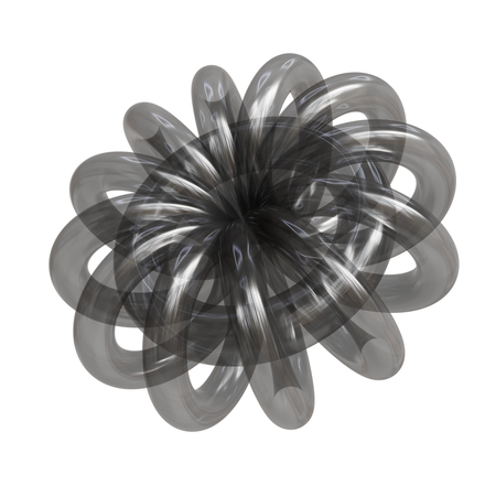 Glass Flower Abstrack  3D Icon