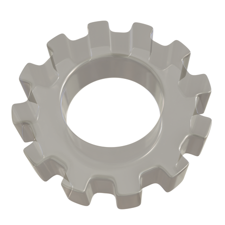 Glass Gear Abstract  3D Icon