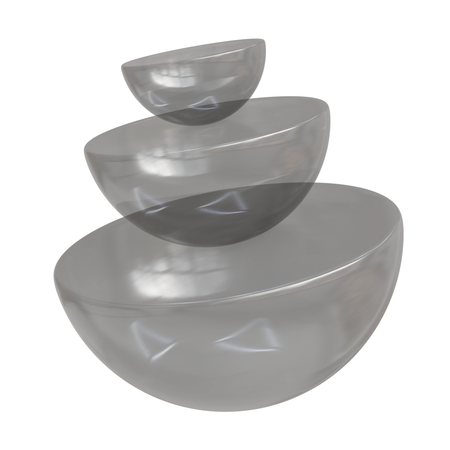 Glass Half Ball  3D Icon