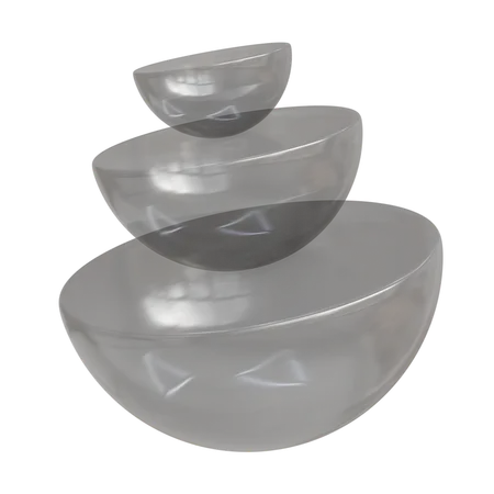 Glass Half Ball  3D Icon