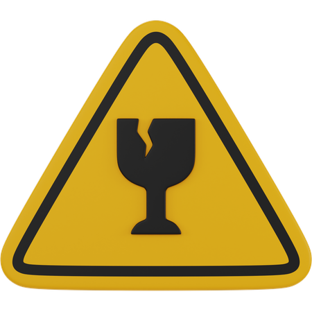 Glass Hazard  3D Icon