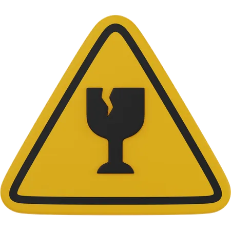 Glass Hazard  3D Icon