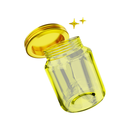 Glass Jar  3D Illustration