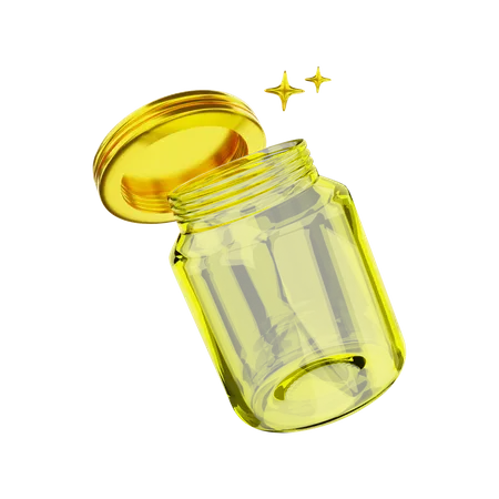 Glass Jar  3D Illustration