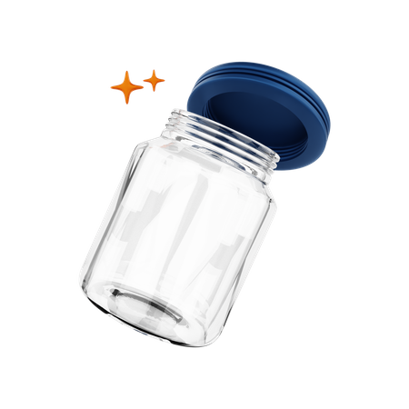 Glass Jar  3D Illustration