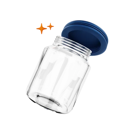 Glass Jar  3D Illustration