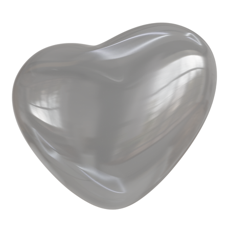 Glass Love Abstract  3D Icon