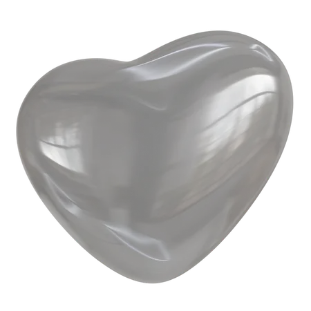 Glass Love Abstract  3D Icon