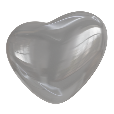 Glass Love Abstract  3D Icon