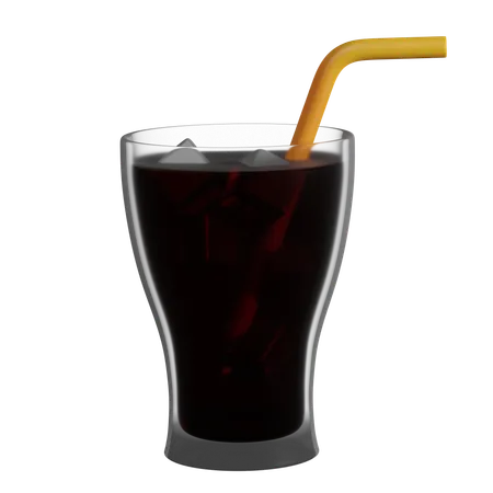 Glass of coke  3D Icon