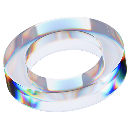 Glass Ring  3D Icon
