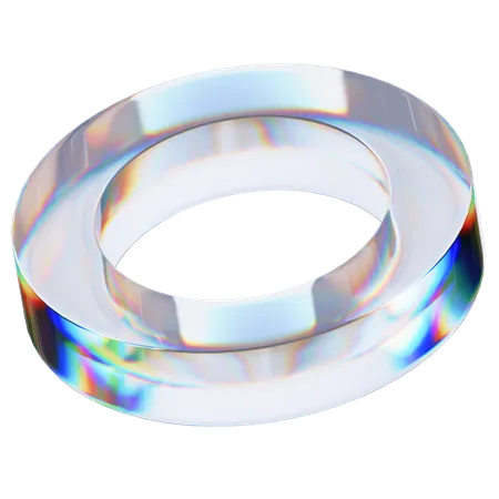 Glass Ring  3D Icon