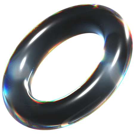 Glass Ring  3D Icon