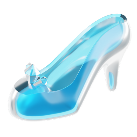 Glass Slipper  3D Icon