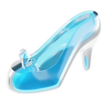 Glass Slipper  3D Icon