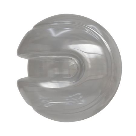 Glass Spiral Ball Abstract Shape  3D Icon