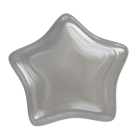 Glass Star Abstract  3D Icon
